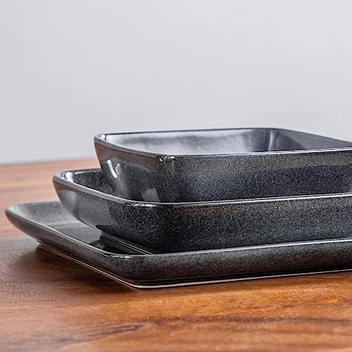 Stern Gray Dinnerware Set for 4 (Gray / Service for 4 (16 Pcs))