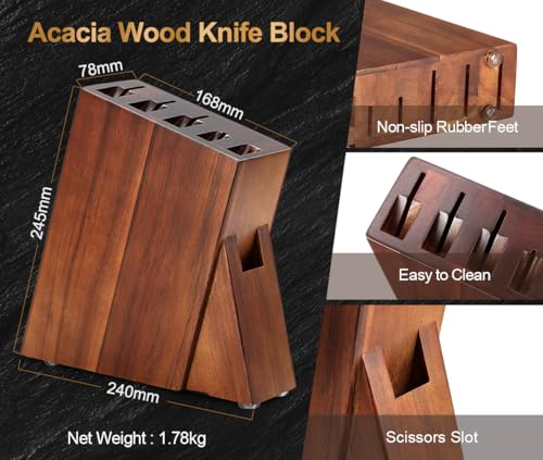 Kitchen Knife Block Set (7 Count)
