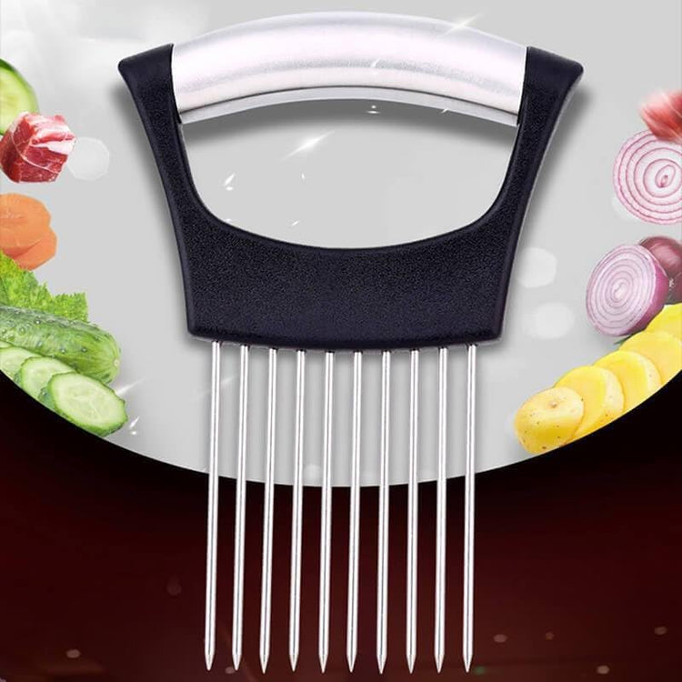 2025 Upgraded Onion Slice, New Stainless Steel Onion Chopper for Slicing, Chopper Slicing Assistant Tool, Cutter for Slicing of Meat, Onion, Potato, Tomato Kitchen Gadgets (2)