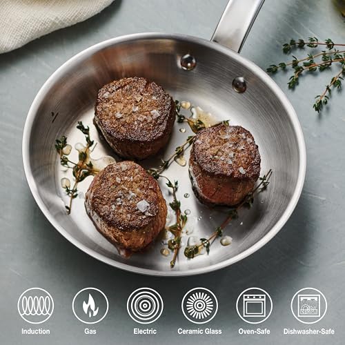 Tempo Tri Ply Base Stainless Steel 8 (Fry Pan / 8-Inch)