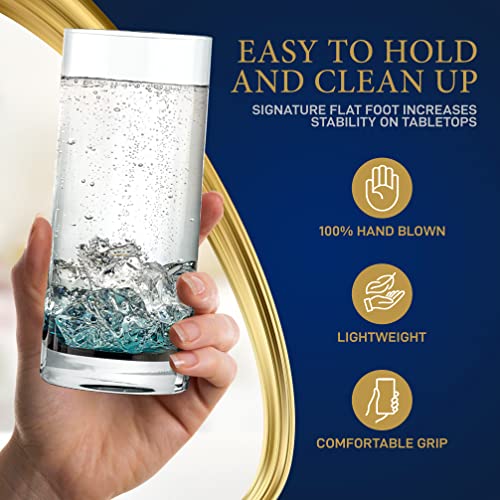 12.5oz Highball Drinking Glasses (4 Count)
