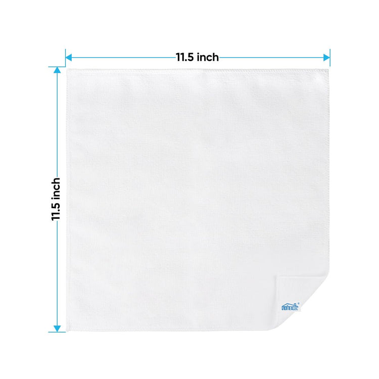 White Microfiber Cleaning Cloth (12 Count)