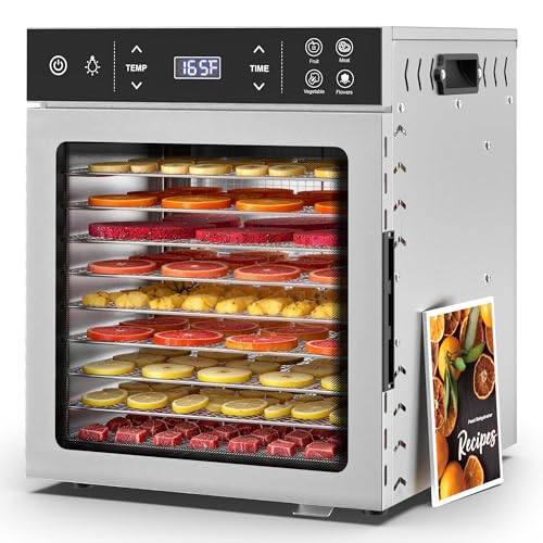 400W Food Dehydrator with 10 Trays for Jerky