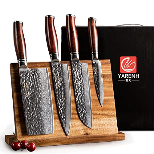 Cleaver Knife Set with Magnetic Block (5 Count)