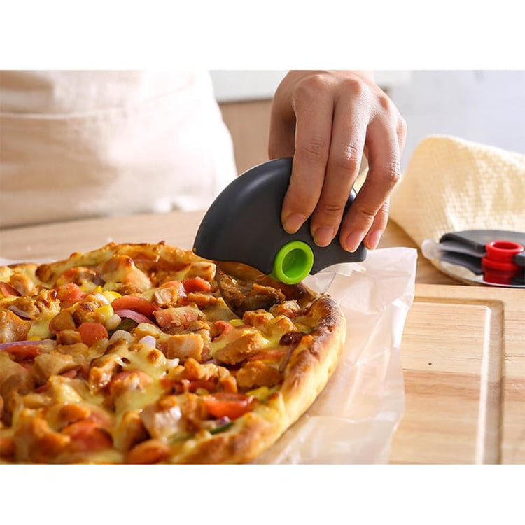 Pizza Cutter Wheel with Protective Blade Cover (4 Count)