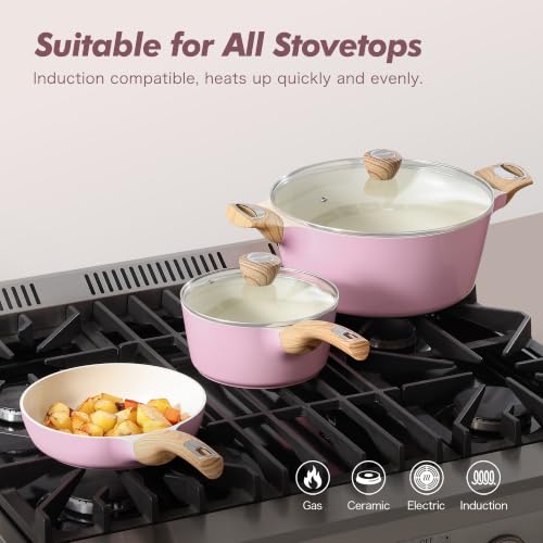 Ceramic Pots and Pans Set Nonstick