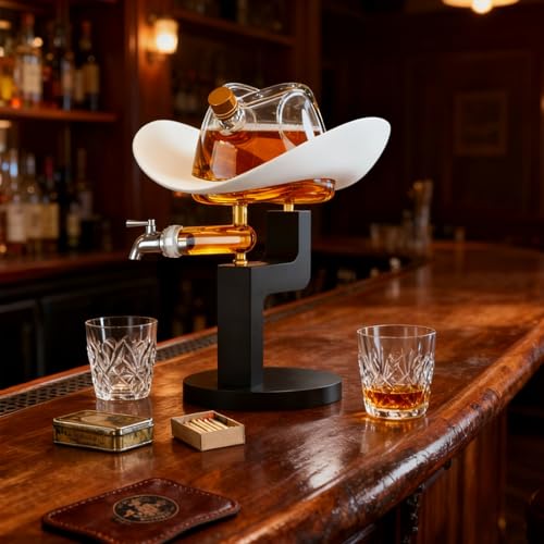 Western Cowboy Hat Decanter