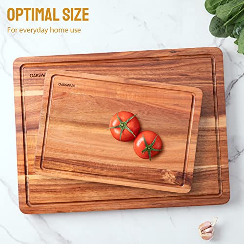 16.5" x 13" Acacia Wood Cutting Board