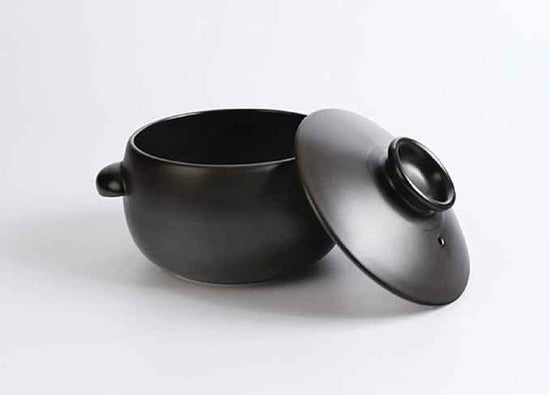 Korean Earthenware Pot Ttukbaegi, Ceramic Clay Cooking Pot Petalite Casserole, Heat Resistant Ceramic Pot, Zero-Crack Stone Bowl Stockpot Soup Cookware (Mini)