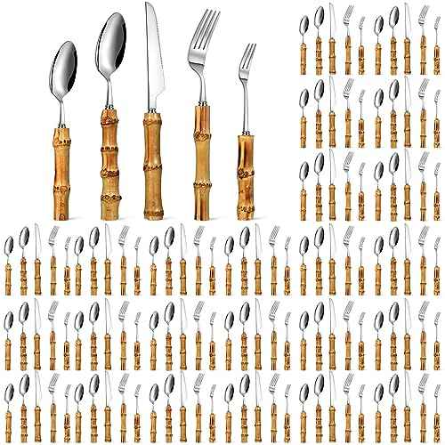 Bamboo Silverware Set 18