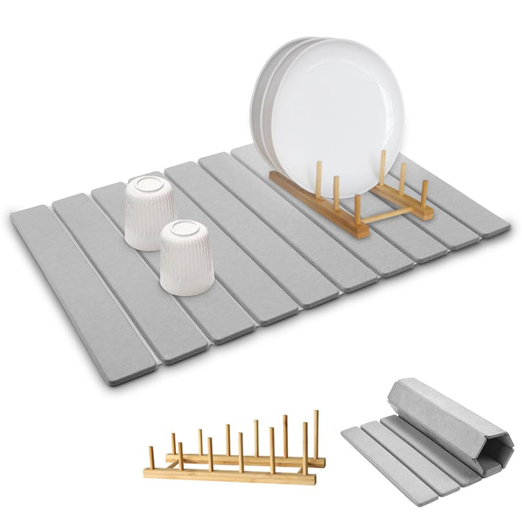 Large Stone Dish Drying Mat for Kitchen Counter