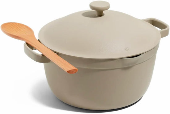 Our Place Perfect Pot - 5.5 Qt. Nonstick Ceramic Sauce Pan with Lid | Versatile Cookware for Stovetop and Oven | Steam, Bake, Braise, Roast | PTFE and PFOA-Free | Toxin-Free, Easy to Clean | Steam - Nestoria