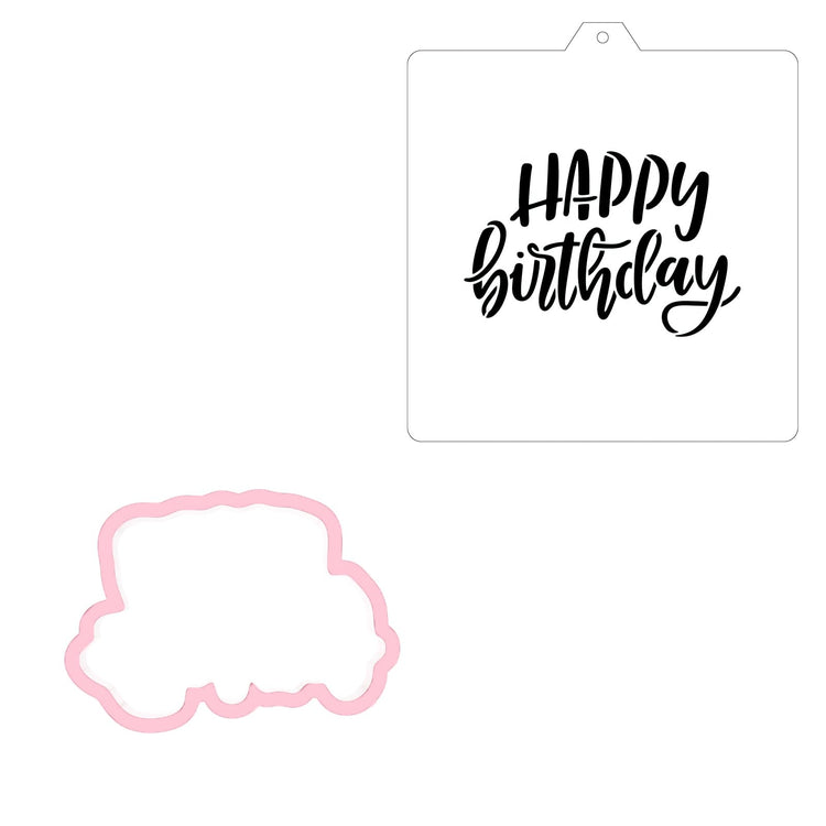 Cookie Cutter and Stencil Bundle Royal Icing Cookies Stencils Paint Your Own Biscuit Bakery Starter Kits Royal Icing Fondant Cutters Birthday Wedding Holiday Cookies Painting Coloring Pages Comb (9 Count)