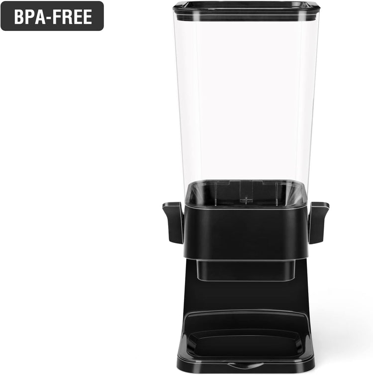 Cereal Dispenser Countertop Large Cereal Containers Storage Black