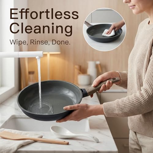22 Piece Ceramic Cookware Set with Utensils