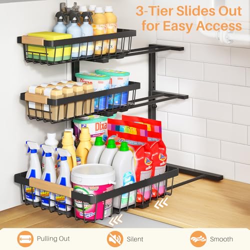 Under Sink Organizer (1-Pack / Black)