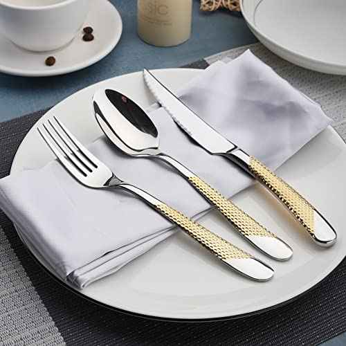 Silverware Set of 30 Stainless Steel Flatware Set Service for 6 (40 Count)