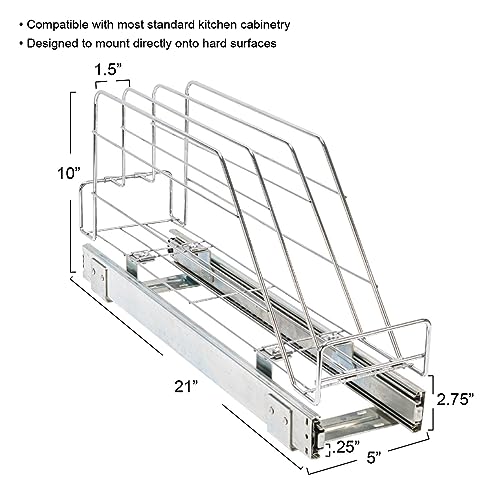 Glidez Multipurpose Chrome (Single Tier / 5" - Extended)