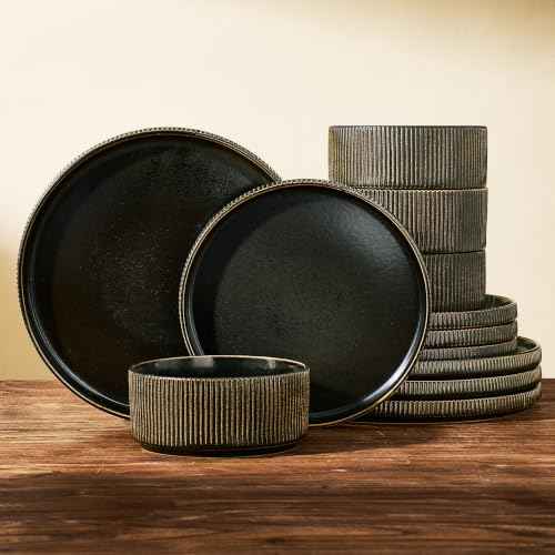 Stoneware Dinnerware Set for 4 (12 Count)