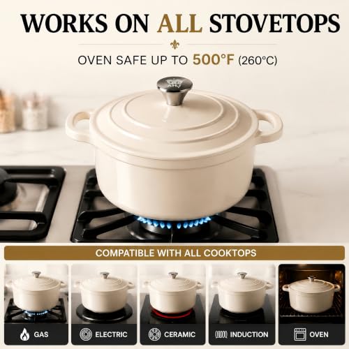 Enameled Cast Iron Dutch Oven Set