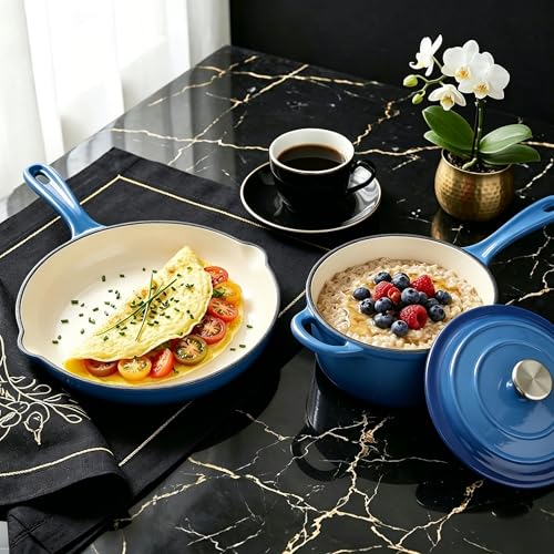 Enameled Cast Iron Cookware Set