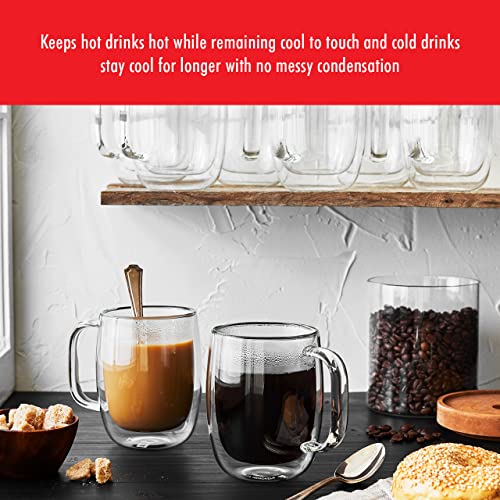 Sorrento Plus 8 (12.2 Ounces / Double-Wall Glass Coffee Mug Set)