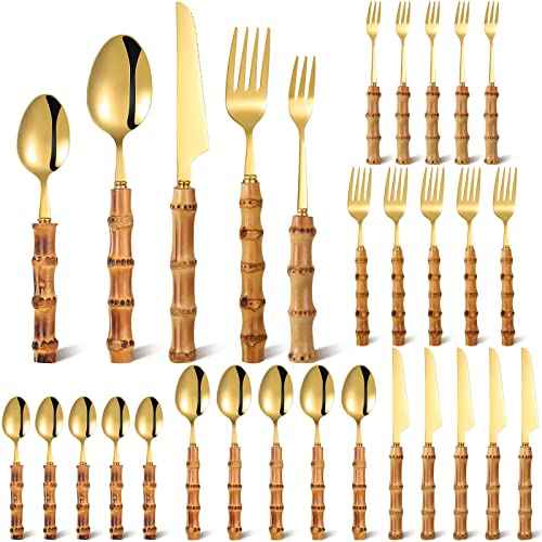 Bamboo Silverware Set 18