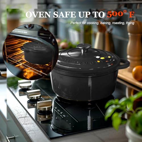 Enameled Cast Iron Dutch Oven (5.5 Quart / Graphite Gray)