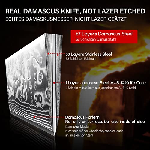 4 In Damascus Paring Knife