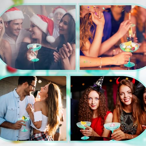 48 Pcs Plastic Coupe Glasses 9 oz Disposable Martini Glasses for Cocktails (48 Count)