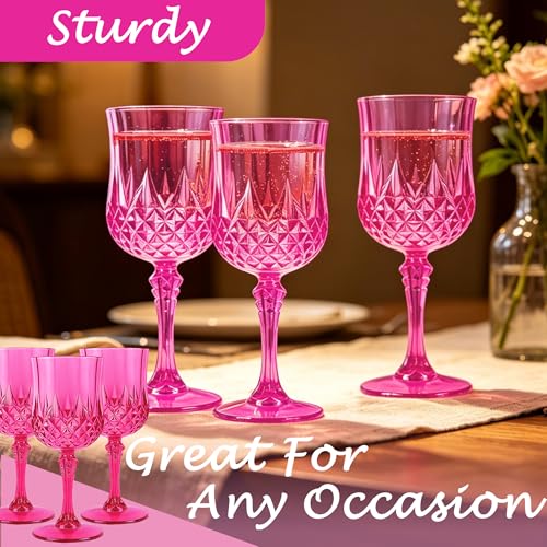 24Pack Plastic Wine Glasses (24 Count)