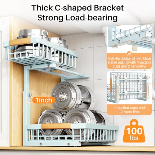Under Sink Organizer (Large-2-Pack / Blue)