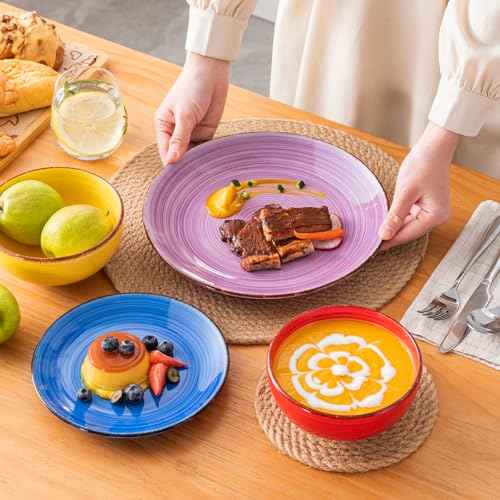 Bonita Dinnerware Set Multicolor Stoneware 18 Pieces Service for 6 (18 Count)