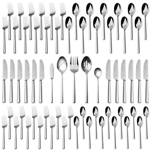Potter 65 Piece Forged Silverware Set (10 Count)