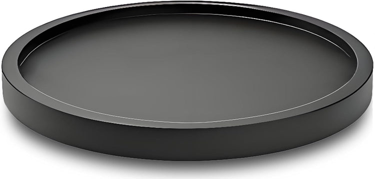 9" Black Bamboo Lazy Susan Organizer Kitchen Turntable for Cabinet Pantry Table Organization