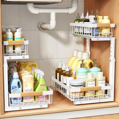 Under Sink Organizer (Small-2-Pack / White)