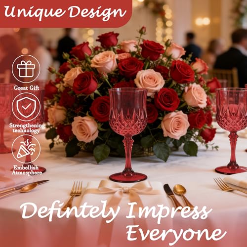 48Pack Plastic Wine Glasses (48 Count)