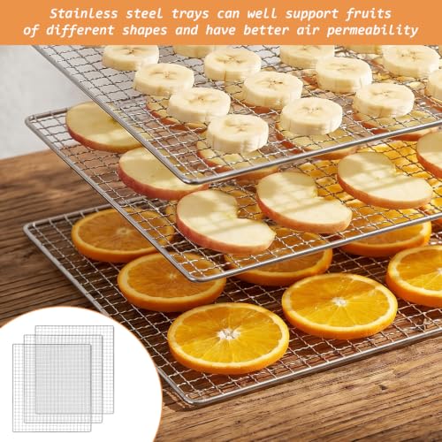 5 Pcs 13x12 Inch Dehydrator Trays Compatible with CP267 (5 Count)