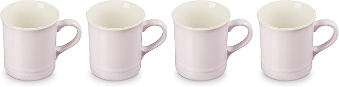 Le Creuset Stoneware Set of 4 Mugs, 14 oz. each, Shallot