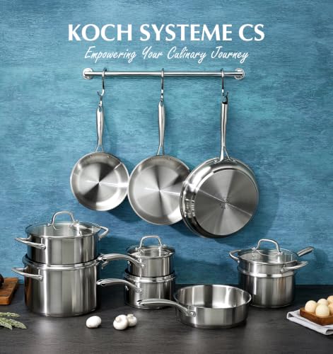 Stainless Steel Cookware Set 21 Piece with 5