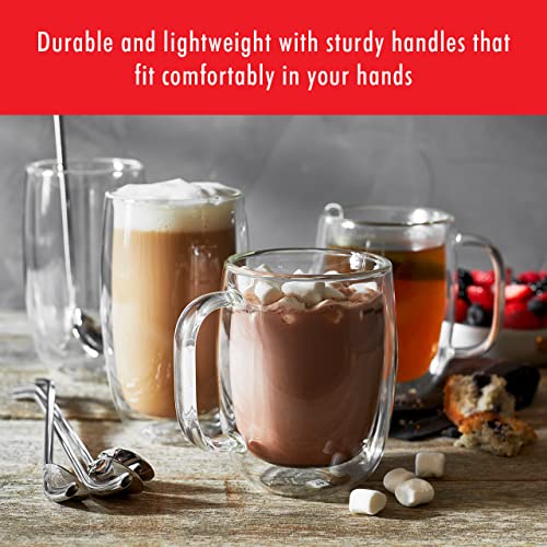 Sorrento Plus 8 (12.2 Ounces / Double-Wall Glass Coffee Mug Set)