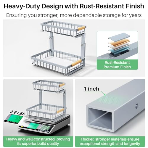 Under Sink Organizer (Grey / 1 Pack)