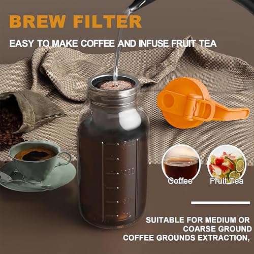 Cold Brew Coffee Maker (64 Ounces / Orange)