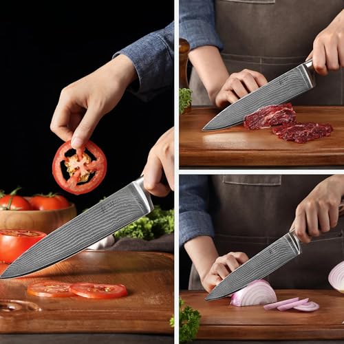 EDIB Damascus Chef Knife Set