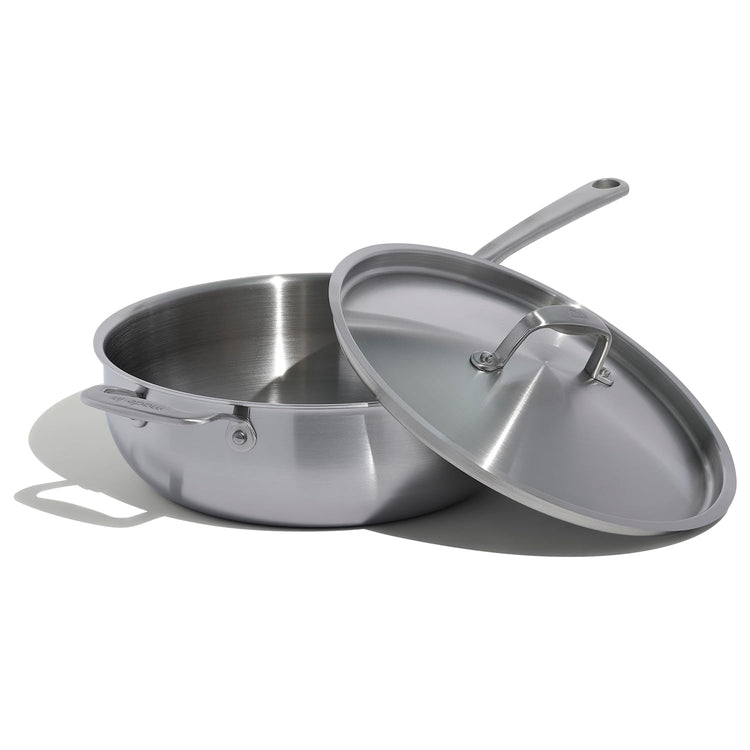 Cookware 5 Quart Stainless Steel Saucier Pan