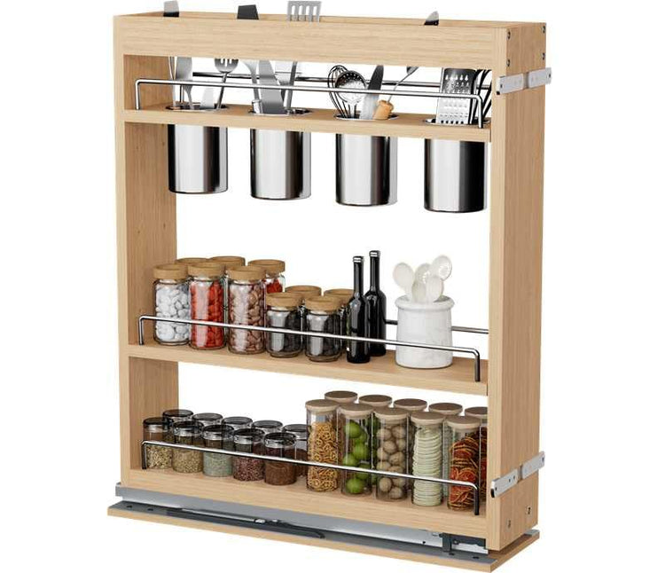 Pull Out Spice Rack Cabinet Organizer