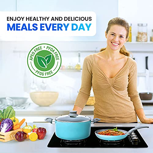 Mueller Pots and Pans Set Healthy Stone 16