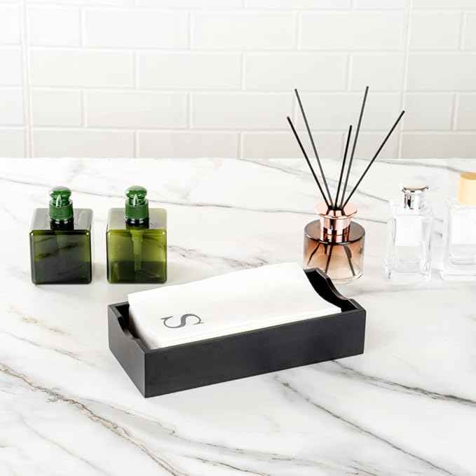 Luxenap 15.8 X 7.9 Inch Linen-Feel Guest Towels, 2000 Lettered Hand Towels - Silver Letter 'S', Sans Serif Font, White Paper Dinner Napkins, airlaid, For Restrooms And Tables - Restaurantware