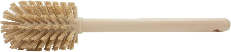 SPARTA Large Water Bottle Brush Ideal for Wide-Mouth Jars, Bottles and Tumblers, Dishwashing Tool with Handle for Home and Commercial Kitchens, Plastic, 12 Inches, Tan, (Pack of 6)
