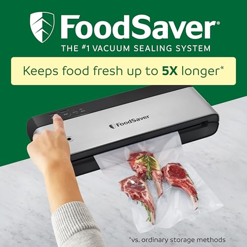 PowerVac Compact Vacuum Sealing Machine Stainless Steel & Black Vertical Storage VS0150